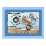 Wheelies de Poppin del conejito de pascua Postales