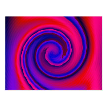 Whirlpool rojo y azul postal