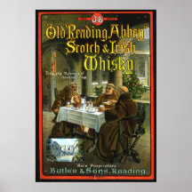 Whisky viejo de la abadía de la lectura posters