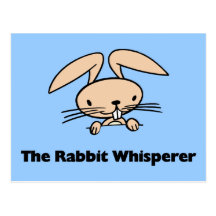 Whisperer del conejo tarjetas postales