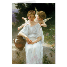 Whisperings del amor, Guillermo Adolfo Bouguereau Felicitación
