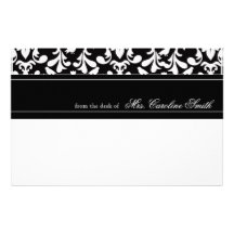 White Birds intrépido y flora personalizados Papelería