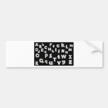 White letters adesivos