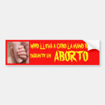 WHO LLEVA UN LA MANO BABYS DE CABO PEGATINA DE PARACHOQUE