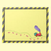 ¡Whoo Whoo! Libreta del tren bloques de notas