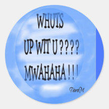 ¿Whuts encima del ingenio U???    pegatinas (redon