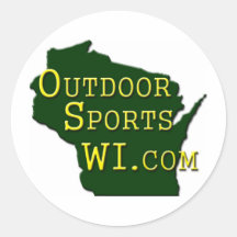 WI de los deportes al aire libre - logotipo Etiquetas Redondas