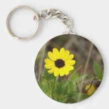 Wildflower amarillo de la Florida Llavero