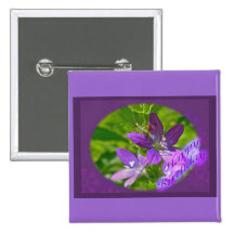 Wildflower del espejo de Venus del cumpleaños flor Pin