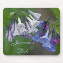 Wildflowers de los Bluebells de Virginia Alfombrillas De Ratones