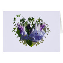 Wildflowers de los Bluebells de Virginia Tarjetón