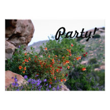 Wildflowers Invitaciones Personales