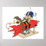 Wile E. Coyote Launching Red Rocket Impresiones