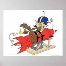 Wile E. Coyote Launching Red Rocket Impresiones