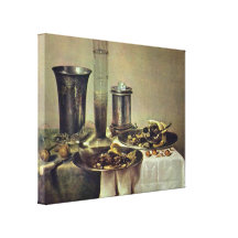 Willem Claeszoon Heda - postre Impresiones En Lona