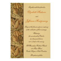 William Morris Brown deja la invitación del boda