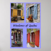 Windows de Quebec Poster