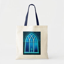 Windows del tote de la fe bolsa lienzo