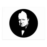 Winston Churchill -- Blanco y negro Tarjeta Postal