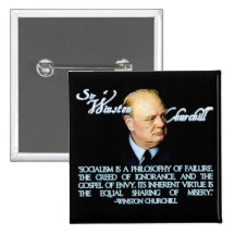 Winston Churchill en socialismo Pin