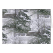 Winterland Snowtrees Tarjeton