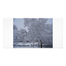 winterstorm2010 (Oklahoma) Tarjeta Fotográfica