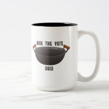 Wok el voto 2012 - voto para el presidente taza de café
