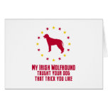 Wolfhound irlandés felicitación