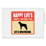 Wolfhound irlandés felicitación
