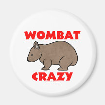Wombat loco iman