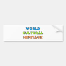 world cultural heritage autosticker