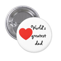 World's greatest dad button