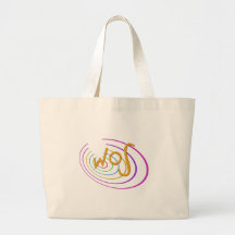 WOS divertidos de las siglas Bolsa Lienzo