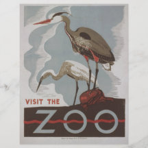 WPA - el parque zoológico Flyer A Todo Color