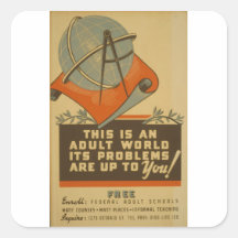 WPA - mundo adulto Etiqueta