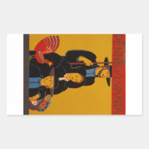 WPA - Pennsylvania Rectangular Pegatina