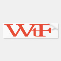 WrF Pegatina De Parachoque