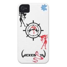 WS - Caso de Barely There de los chicas Case-Mate iPhone 4 Cárcasas