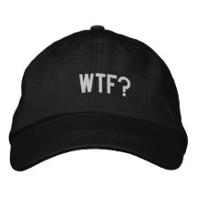 ¿WTF? GORRA DE BEISBOL BORDADA