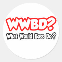 ¿WWBD… qué dirigirían hacen? Pegatinas