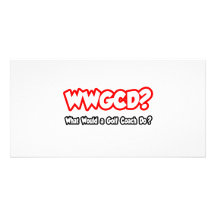 ¿WWGCD… qué un coche del golf haría? Tarjeta Fotográfica