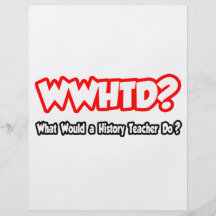 ¿WWHTD… qué un profesor de la historia haría? Tarjetones