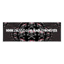 WWW.ZAZZLE.COM/HADLEYMONSTER - cráneo de la cola d Plantilla De Tarjeta De Negocio