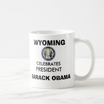 WYOMING celebra los recuerdos de presidente OBAMA Tazas