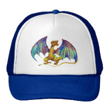 Wyvern medieval gorros bordados