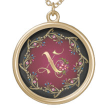 X collar del monograma