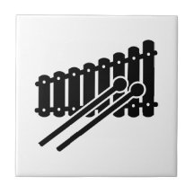 Xilófono negro azulejos ceramicos
