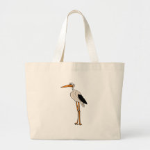 XX dibujo animado divertido de la cigüeña Bolsas