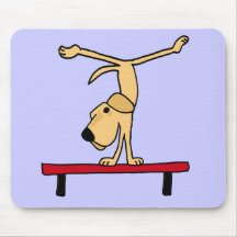XX Labrador amarillo en dibujo animado del haz de  Alfombrillas De Raton