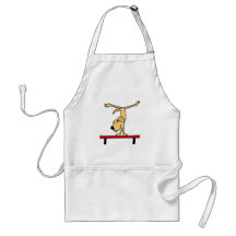 XX Labrador amarillo en dibujo animado del haz de  Delantales